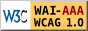 Level Triple-A conformance icon, 
          W3C-WAI Web Content Accessibility Guidelines 1.0